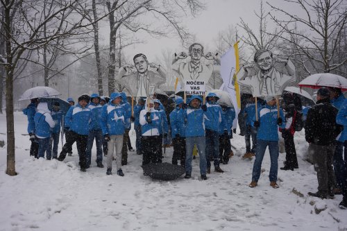 2018 FEBRUAR - ČLANI OPS CELJE SO SE PRIDRUŽILI PROTESTU PSS V LJUBLJANI